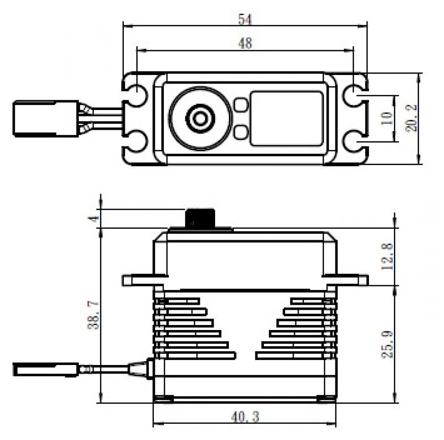 SB-2290SG Servo 65Kg 0,11s 8,4V Alu Brushless Steel Gear