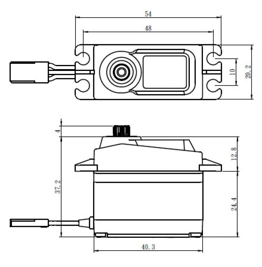Servo SC-1257TG  10Kg 0,07s Coreless Black Edition