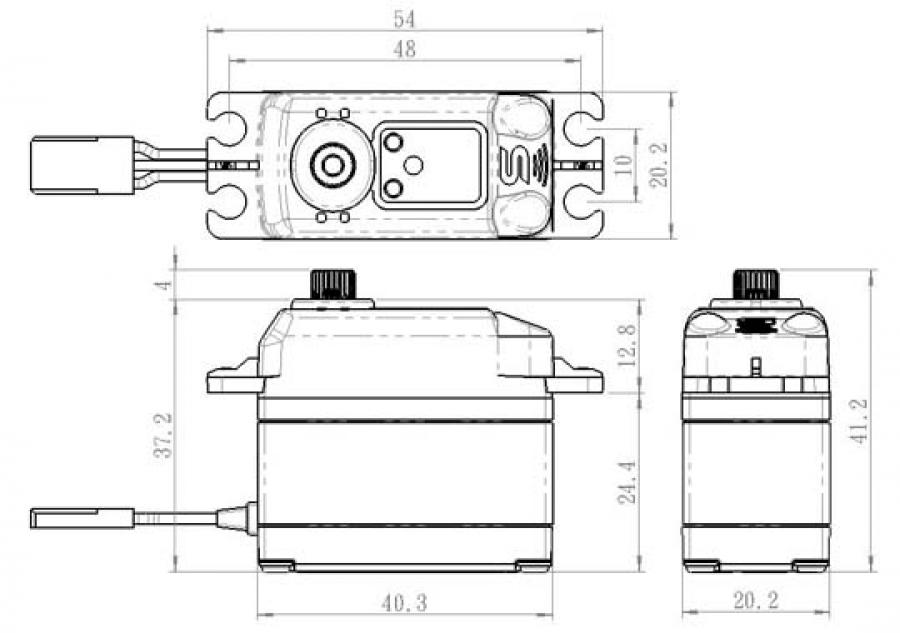 Servo SC-1267SG  21Kg 0,095s HV Coreless Black Edition