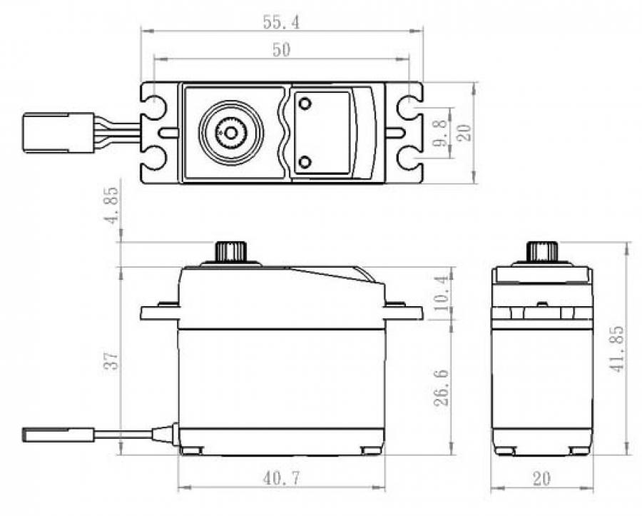 Servo SV-0220MG  8Kg 0,13s HV Metal Gear