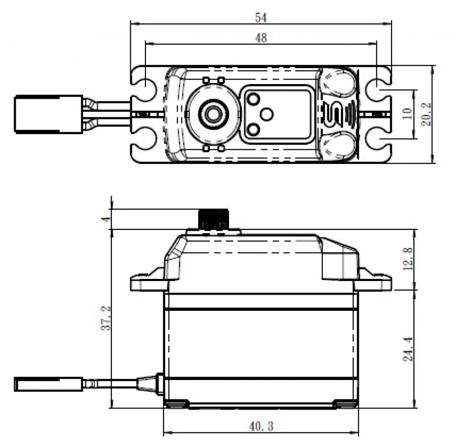 Servo SV-1270TG  35Kg 0,11s HV Alu Coreless Titanium Gear