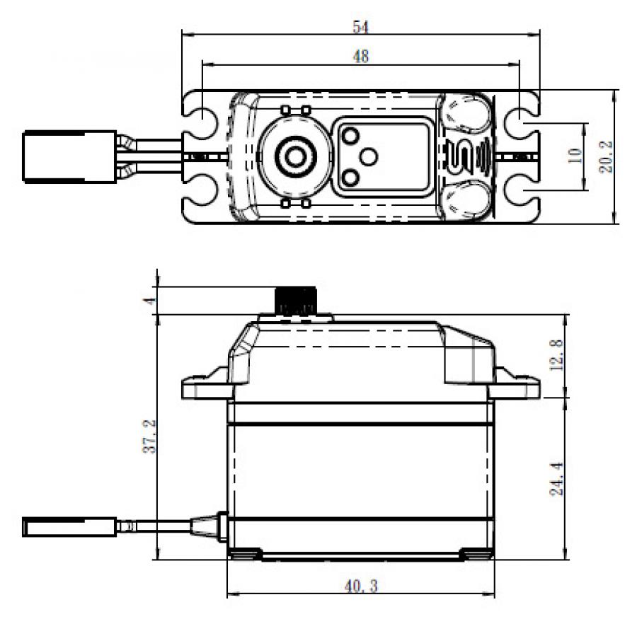 SV-1272SG Servo 30Kg 0,10s HV Alu Coreless Steel Gear