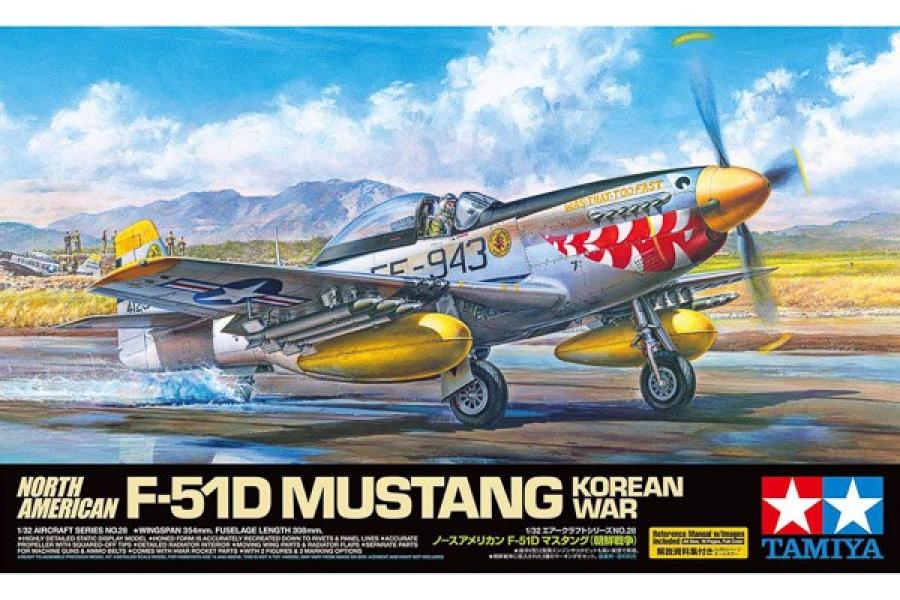 Tamiya 1/32 Na F-51D Mustang Korean War pienoismalli