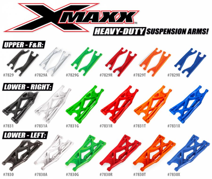 Traxxas Suspension Arm Upper F/R, R/L HD Blue (2) X-Maxx TRX7829X