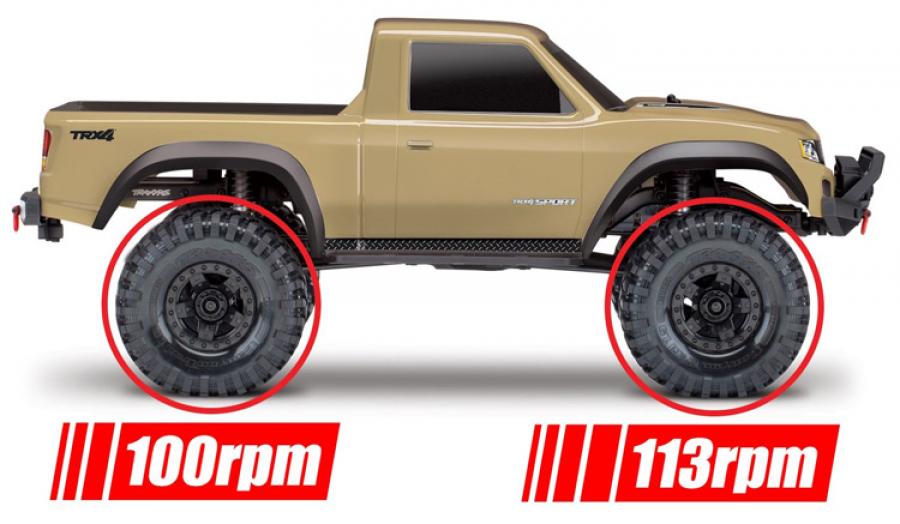Traxxas Ring- & differential pinion gear Overdrive 12/33T CNC TRX-4 TRX8287