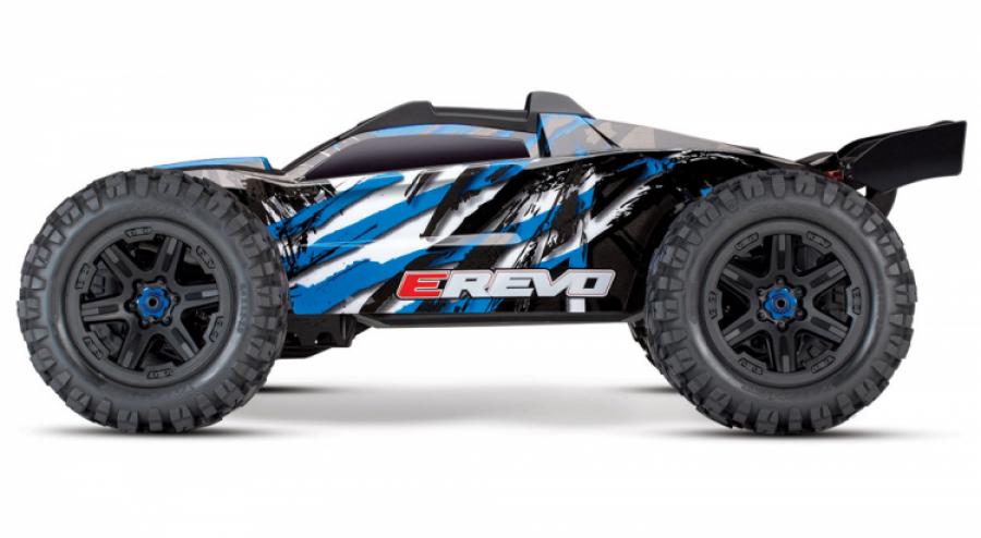 Traxxas E-REVO Brushless 4WD TQi TSM w/o Batt & Charger Blue TRX86086-4-BLUE