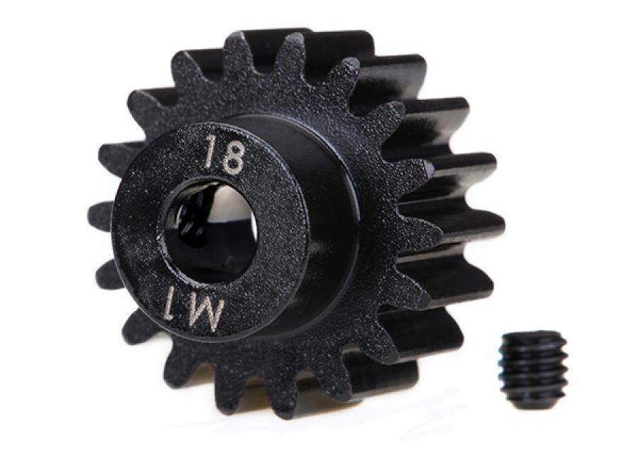Traxxas Pinion Gear 18T 1.0M Pitch for 5mm Shaft (Machined) TRX6491R