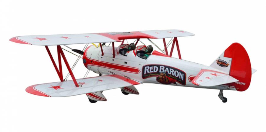 Red Baron Pizza Squadron Stearman 20cc Gas ARF