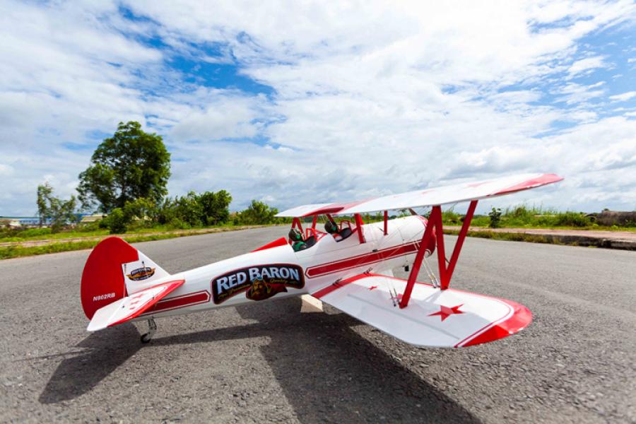 Red Baron Pizza Squadron Stearman 20cc Gas ARF