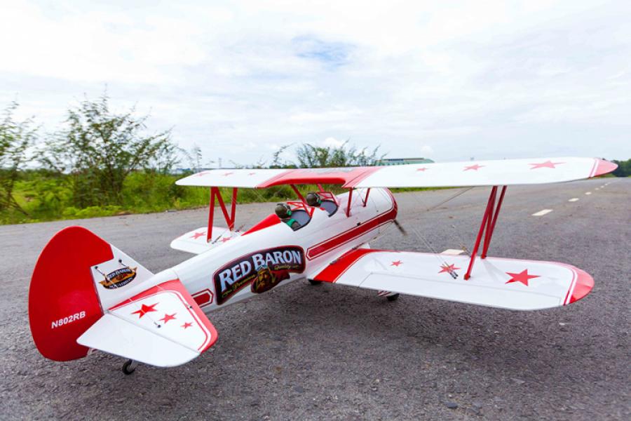 Red Baron Pizza Squadron Stearman 20cc Gas ARF