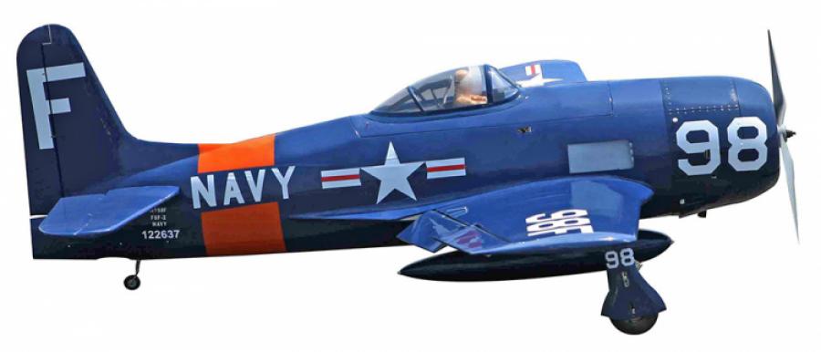 Grumman F8F Bearcat Navy 33-45cc Gas ARF