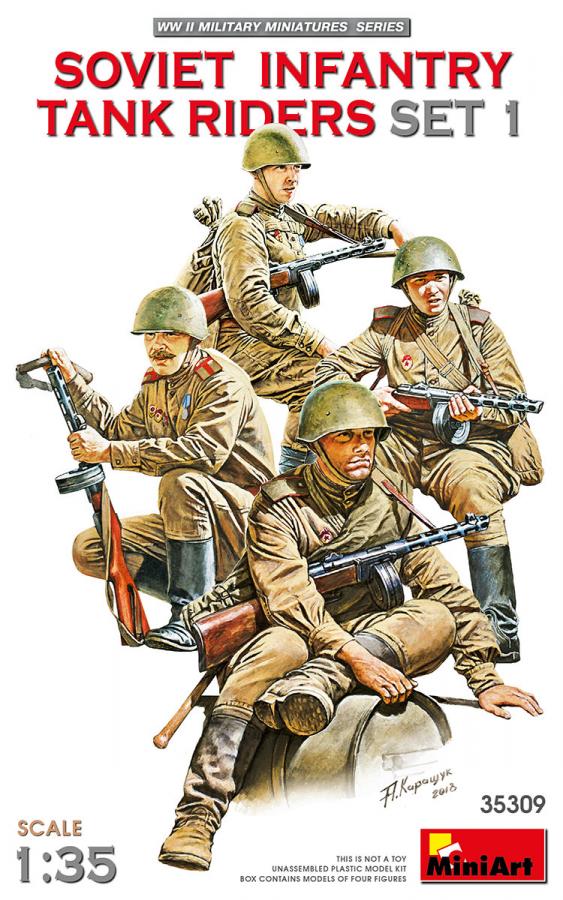 1:35 SOVIET INFANTRY TANK RIDERS SET 1