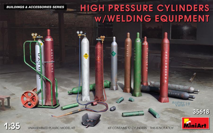 1:35 High Pressure Cylinders w/Welding Equipment
