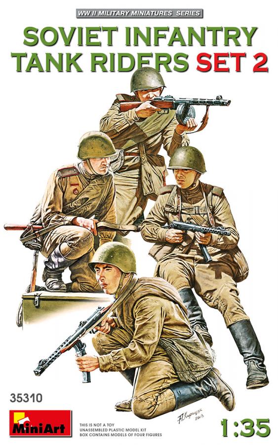 1:35 SOVIET INFANTRY TANK RIDERS SET 2