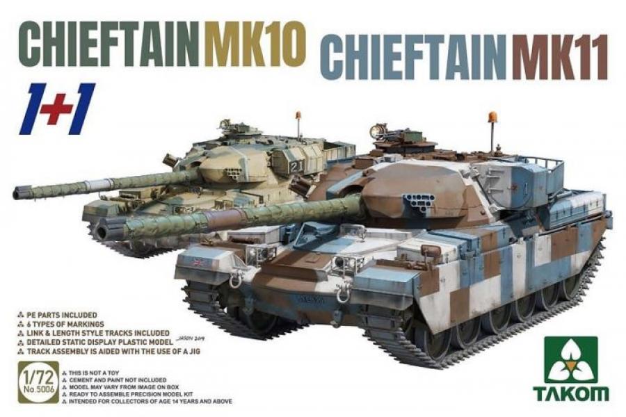 1:72 CHIEFTAIN MK11+CHIEFTAIN MK10 (1+1)