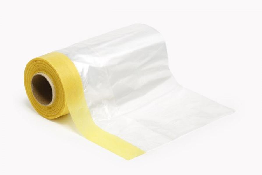 MASKING TAPE W/PLASTIC SHEETING 150MM