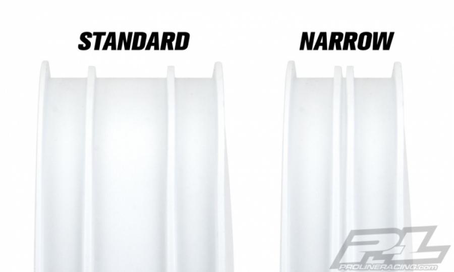 Velocity Narrow 2.2" Hex Carpet Front White Wheels (2)