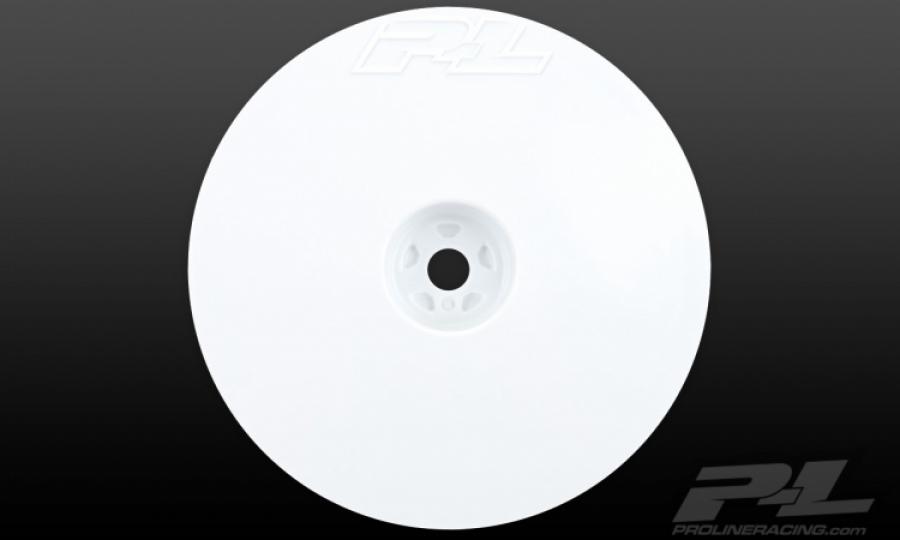 Velocity Narrow 2.2" Hex Carpet Front White Wheels (2)
