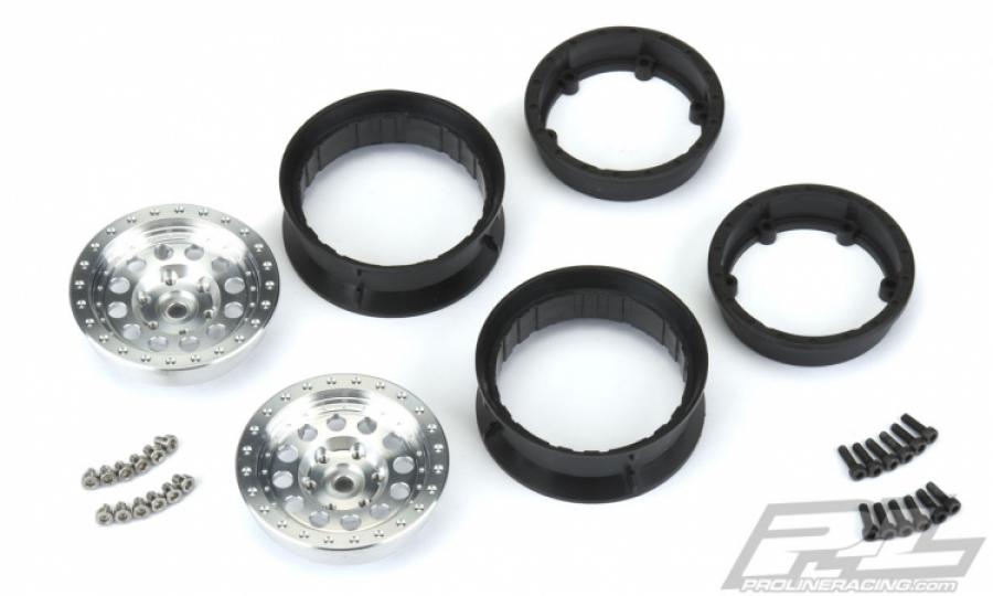Rock Shooter 1.9" Alum Bead-Loc Wheels Crawlers F/R
