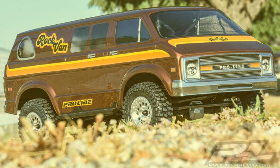 70's Rock Van Clear Body for 12.3" (313mm) Wheelbase Scale C