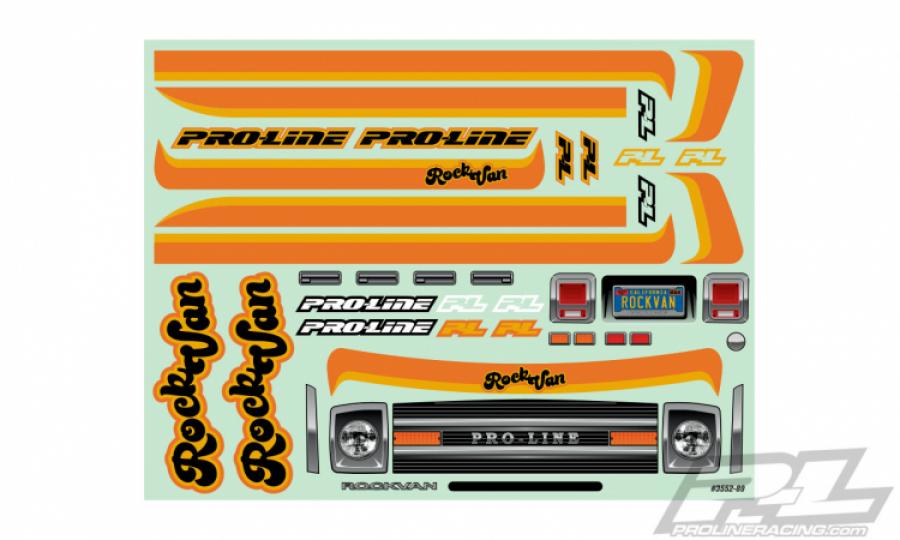 70's Rock Van Clear Body for 12.3" (313mm) Wheelbase Scale C