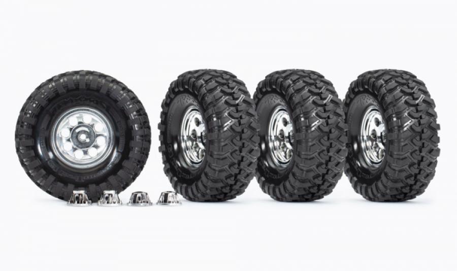 Traxxas Tires & Wheels 1.9 Resto-Mod (for 8255A Axle) (4) Traxxas Tires & Wheels 1.9 Resto-Mod (for 8255A Axle) (4)