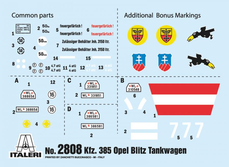 1/48 OPEL BLITZ TANKWAGEN KFZ.385 