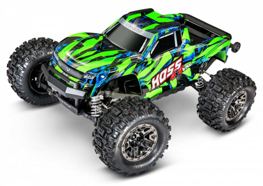 Traxxas Hoss 4WD VXL 1/10 RTR Vihreä RC-auto ilman akkua ja laturia TRX90076-4-GRN