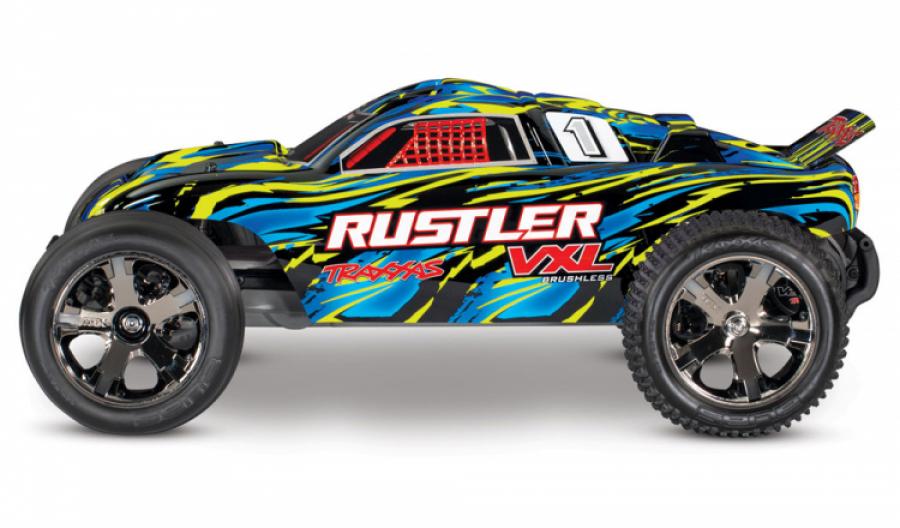 Traxxas Rustler VXL 2WD 1/10 RTR TQi TSM Yellow w/o Batt/Charger TRX37076-4-YLW
