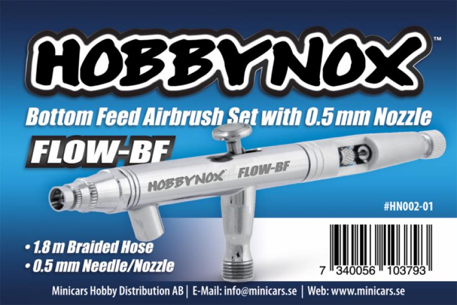 FLOW-BF Airbrush Bottom Feed 0.5mm 1.8m Hose