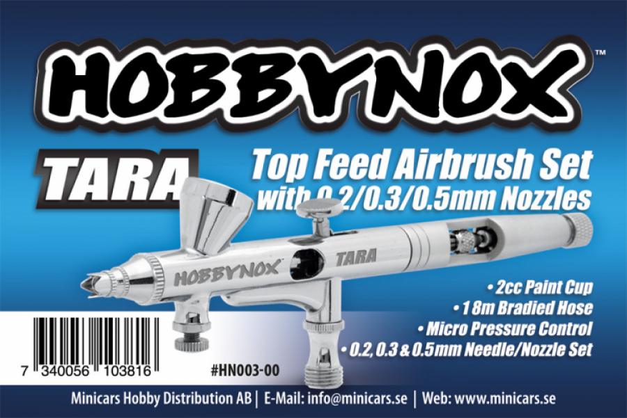 TARA Airbrush Top Feed 0.2/0.3/0.5mm 2cc 1.8m Hose