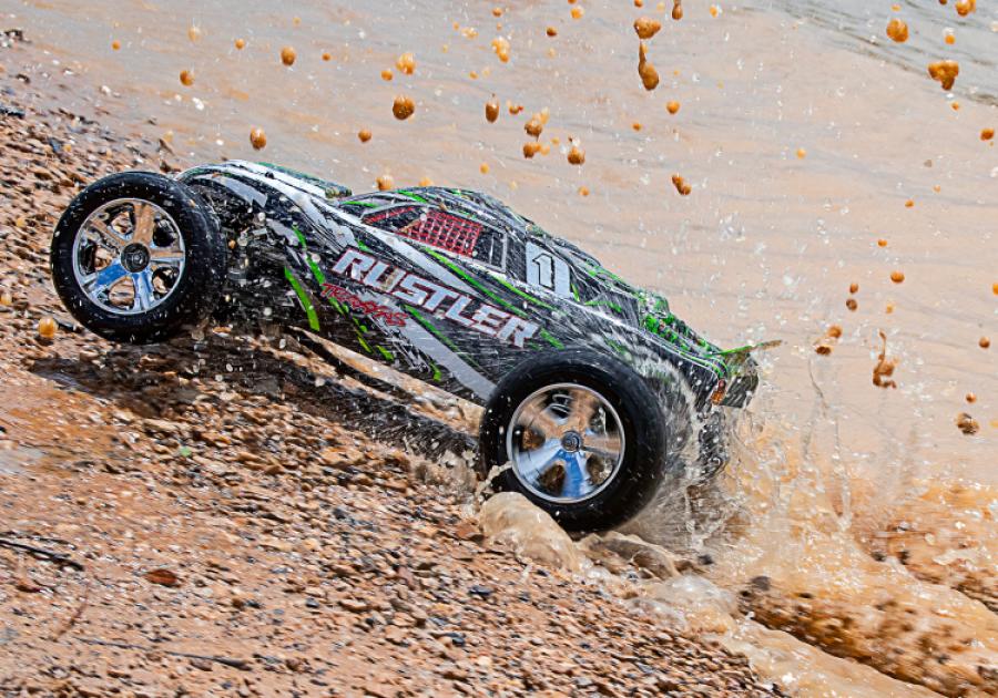 Traxxas Rustler 2WD 1/10 RTR TQ Green - With Batt/Charger TRX37054-1-GRN