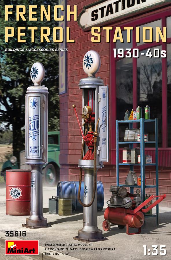 1:35 French Petrol Station 1930-40s