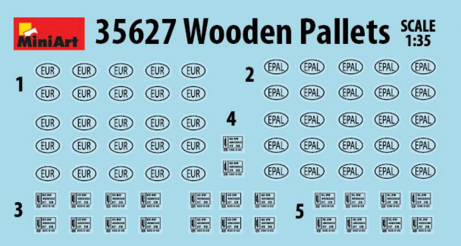 1:35 Wooden Pallets