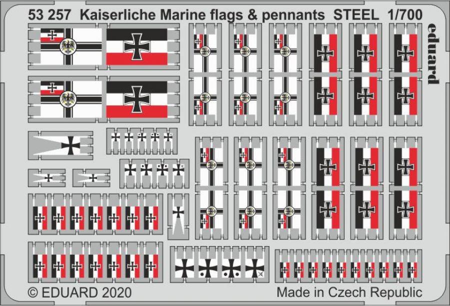 1:700 Kaiserlische flags&pennants Steel