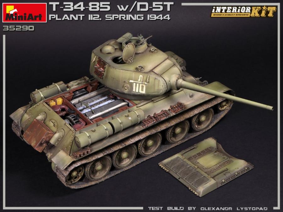 1:35 T-34/85 w/D-5T. PLANT 112 SPRING 44