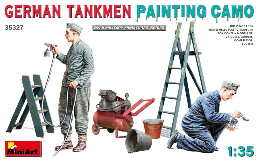 1:35 German Tankmen. Painting Camo
