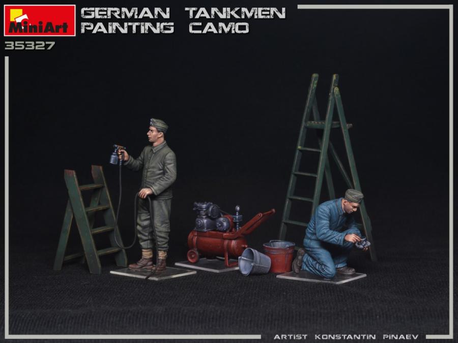 1:35 German Tankmen. Painting Camo