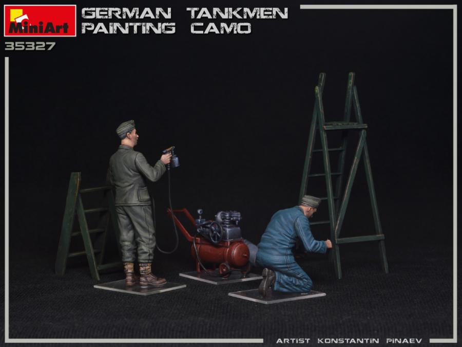 1:35 German Tankmen. Painting Camo