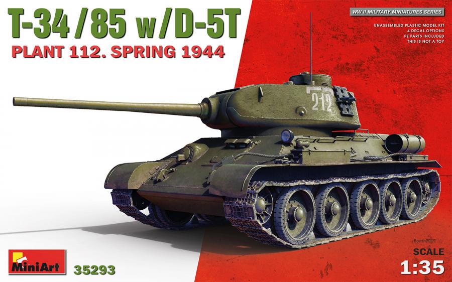 1:35 T-34-85 w/D-5T. Plant 112, 1944