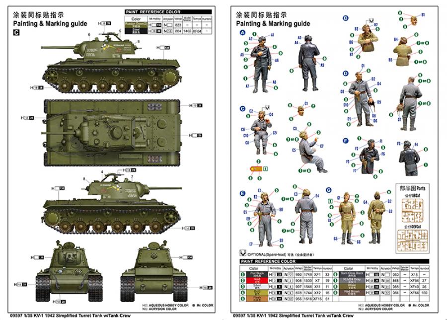 Trumpeter 1/35 KV-1 1942 Simplified Turret