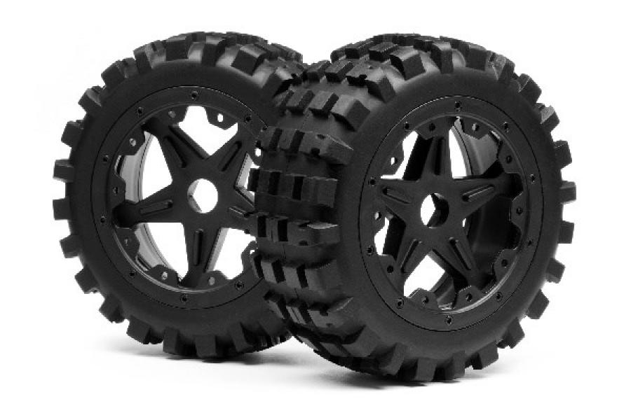 BLACKOUT XB MOUNTED WHEEL AND TYRE SET (