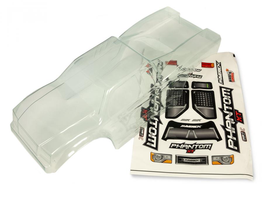 Maverick Clear Lexan Phantom Truck Body - W/ Decal Sheet MV150047