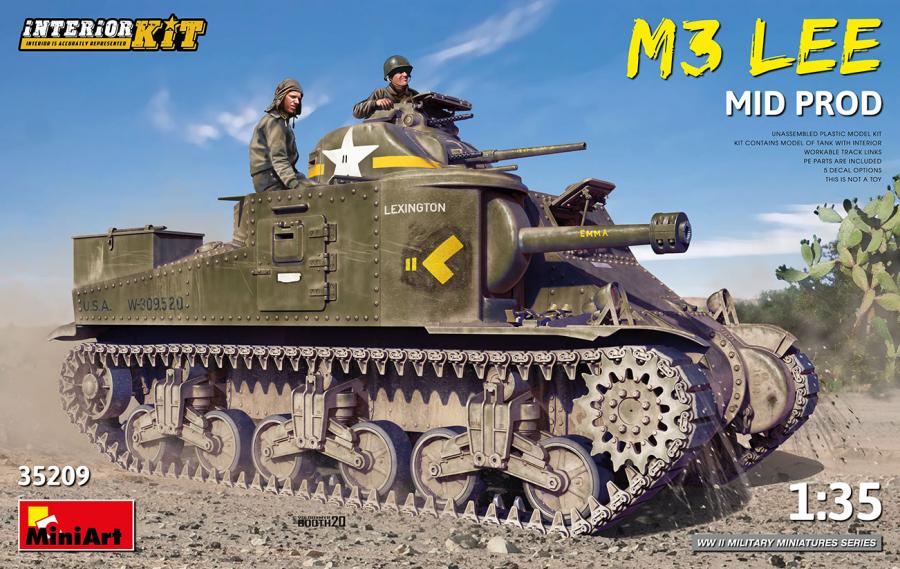 1:35 M3 Lee Mid Prod. Interior Kit