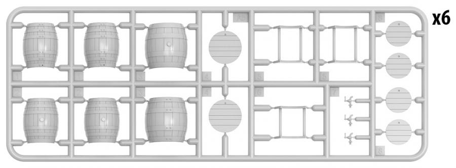 1:35 Wooden Barrels