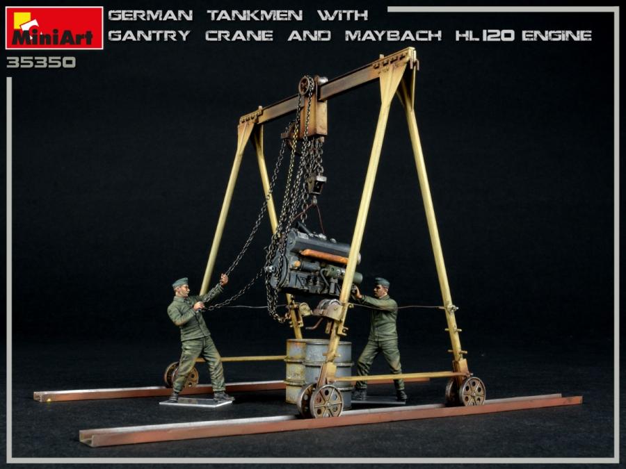 1/35 German Tankmen with Gantry Crane