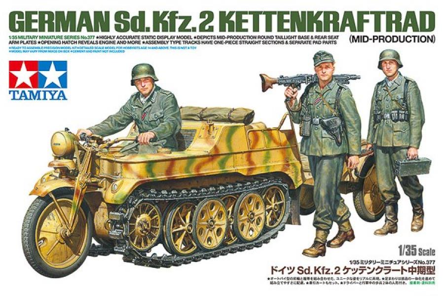 Tamiya 1/35 SD.KFZ.2 KETTENKRAFTRAD (MID) pienoismalli