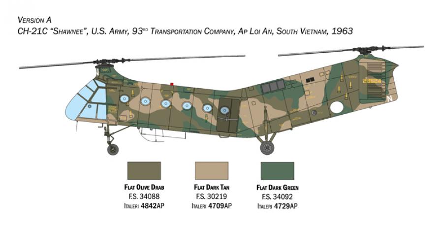 1:48 H-21C "FLYING BANANA" GUNSHIP 