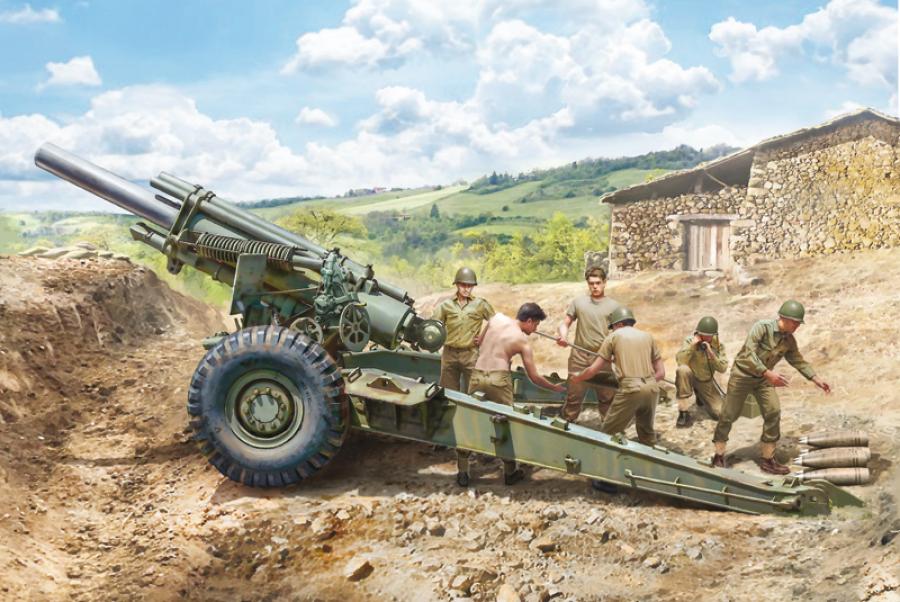 Italeri 1:35 M1 155mm Howitzer WITH GUN CREW