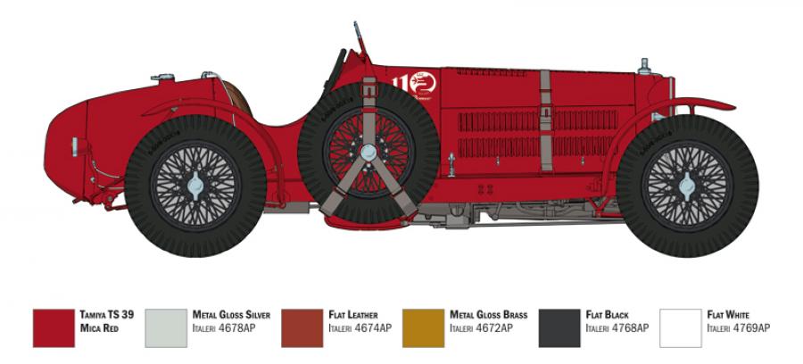 Italeri 1:12 ALFA ROMEO 8C/2300 (1931-1933)